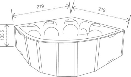 Гидромассажный спа бассейн Vibes Trusto by USSPA